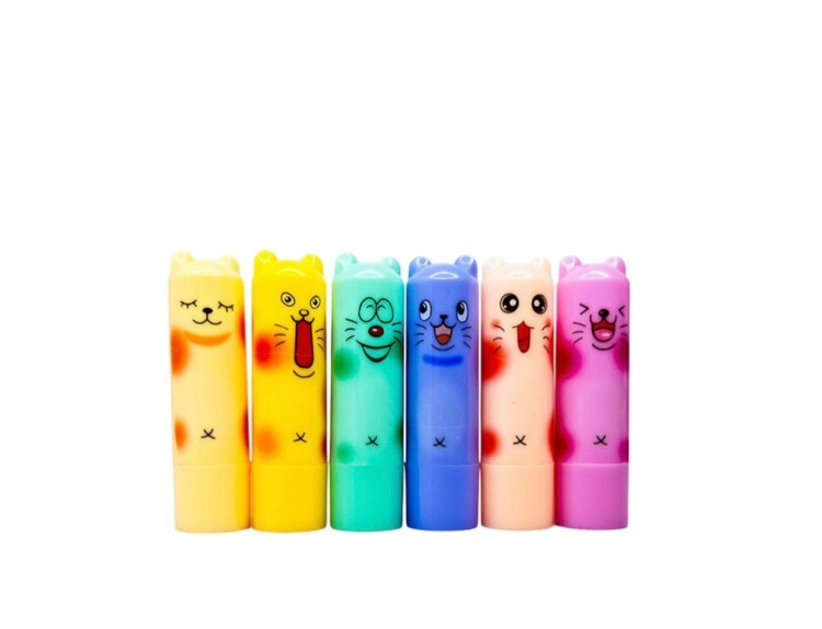 بالم لب حرارتی طرح گربه lip balm بالم لب حرارتی عروسکی