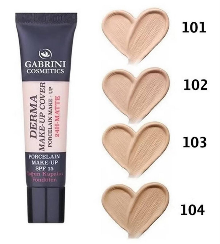 کرم پودر گابرینیGabrini فول کاور کیفیت عالی کرم پودر اورجینال گابرینی