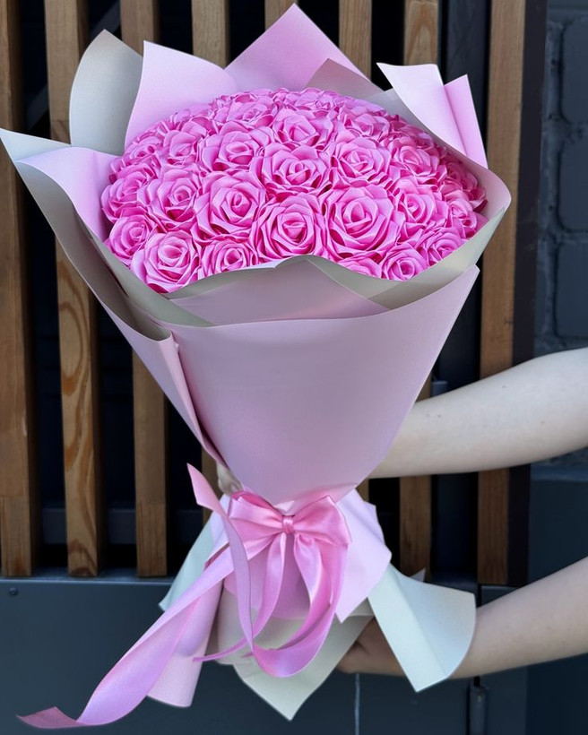 دسته گل ولنتاین ۱۸شاخه روبانی دسته گل ولنتاینی