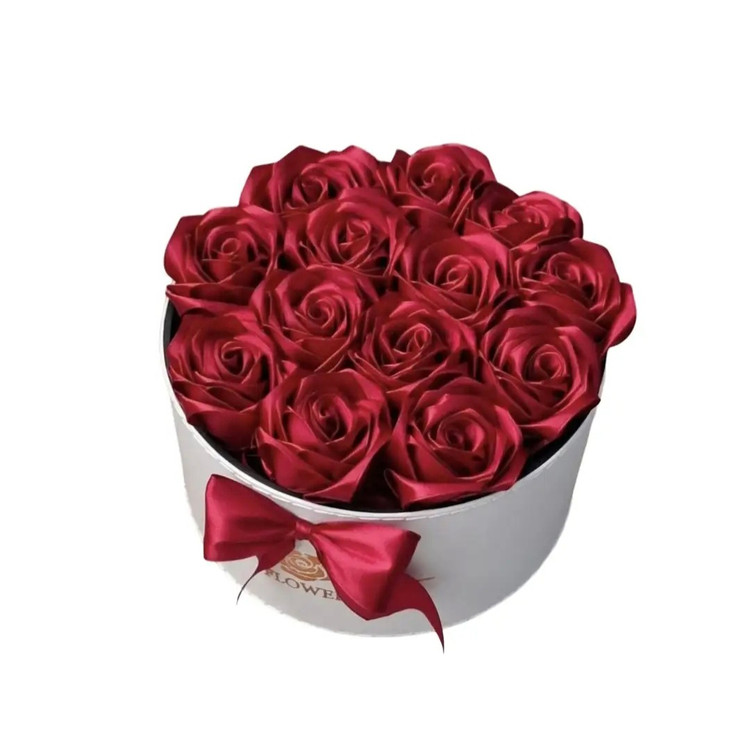 باکس گل رز روبانی مصنوعی گل خواستگاری باکس گل عیادت باکس گل