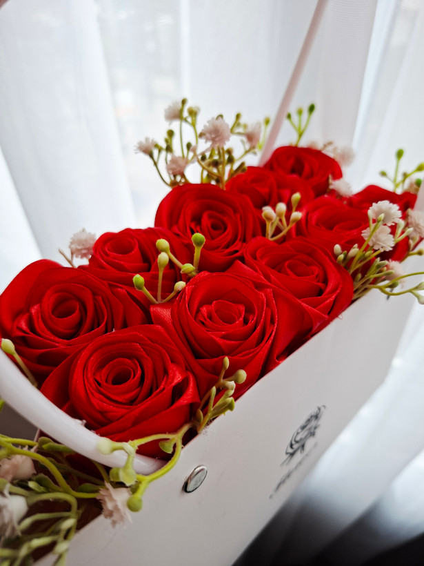 باکس گل رز روبانی باکس فلاور باکس باکس گل عیادت گل خواستگاری