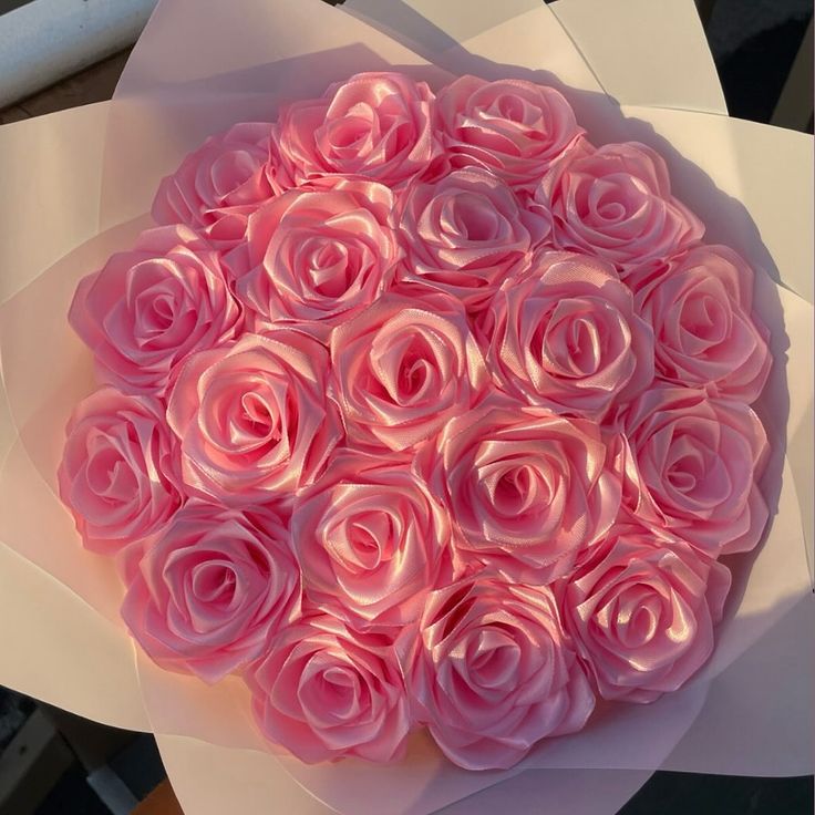 دسته گل رز روبانی مصنوعی ۱۰شاخه دسته گل ولنتاین گل خواستگاری