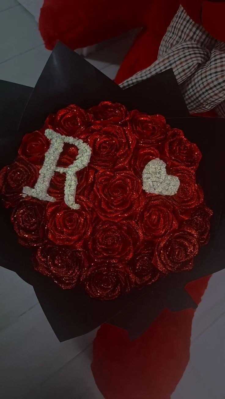 دسته گل رز مصنوعی ۲۰شاخه دسته گل رز روبانی گل خواستگاری گل ولنتاین