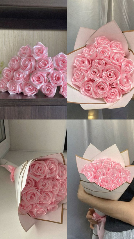 دسته گل رز مصنوعی ۱۰شاخه گل جاودان دسته گل ولنتاین